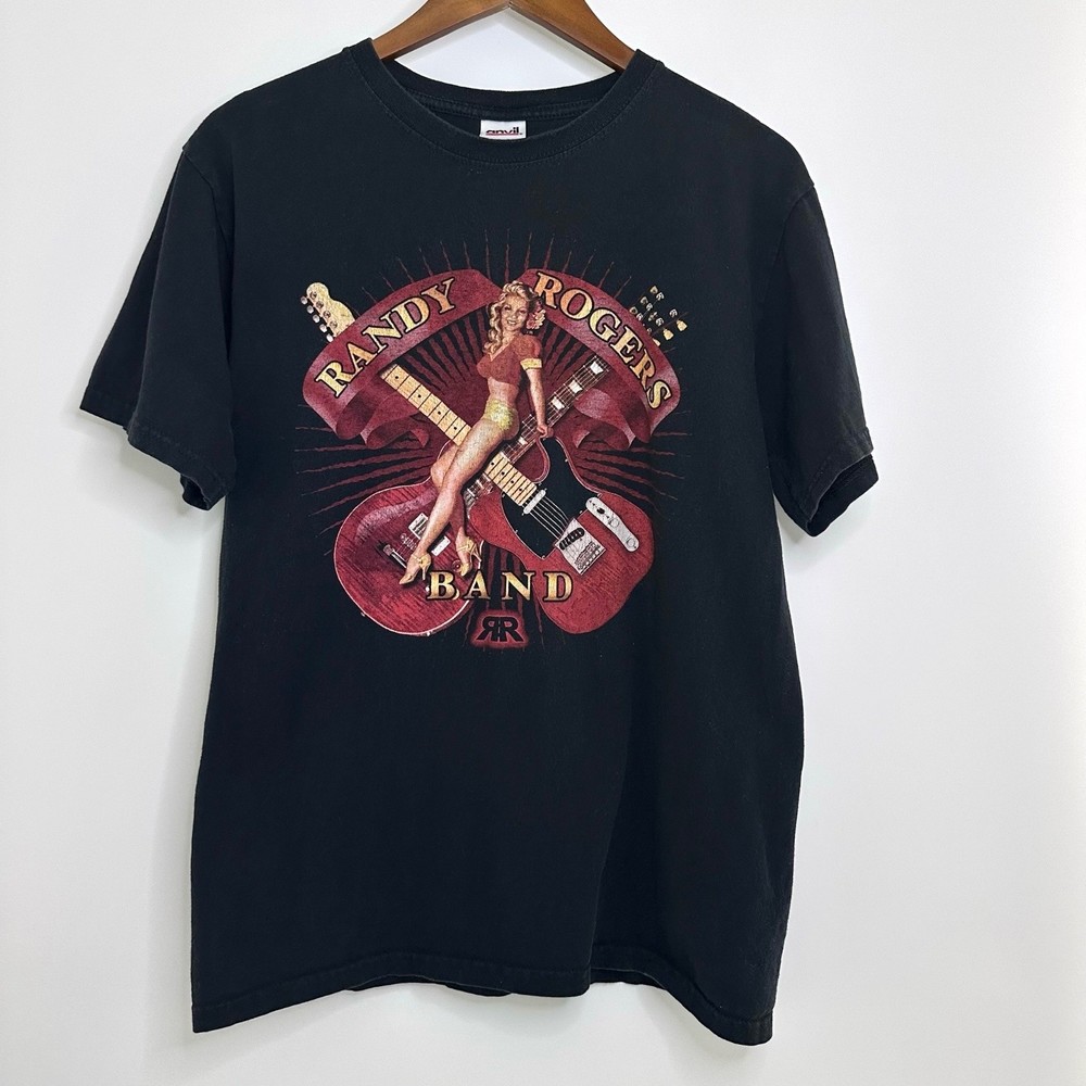 Vintage Randy Rodgers Band T-Shirt ANVIL tag size Medium